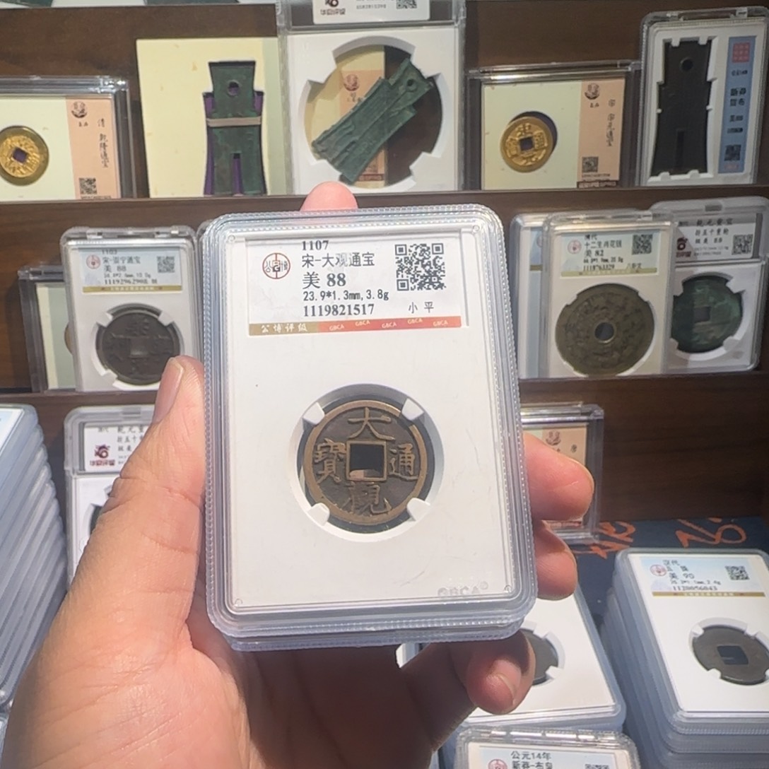 铜齐泉。传世 大观通宝。