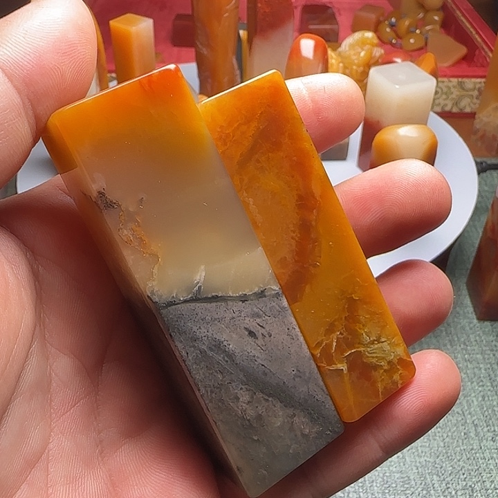 寿山石印石用****9寿山石品种篆刻素章