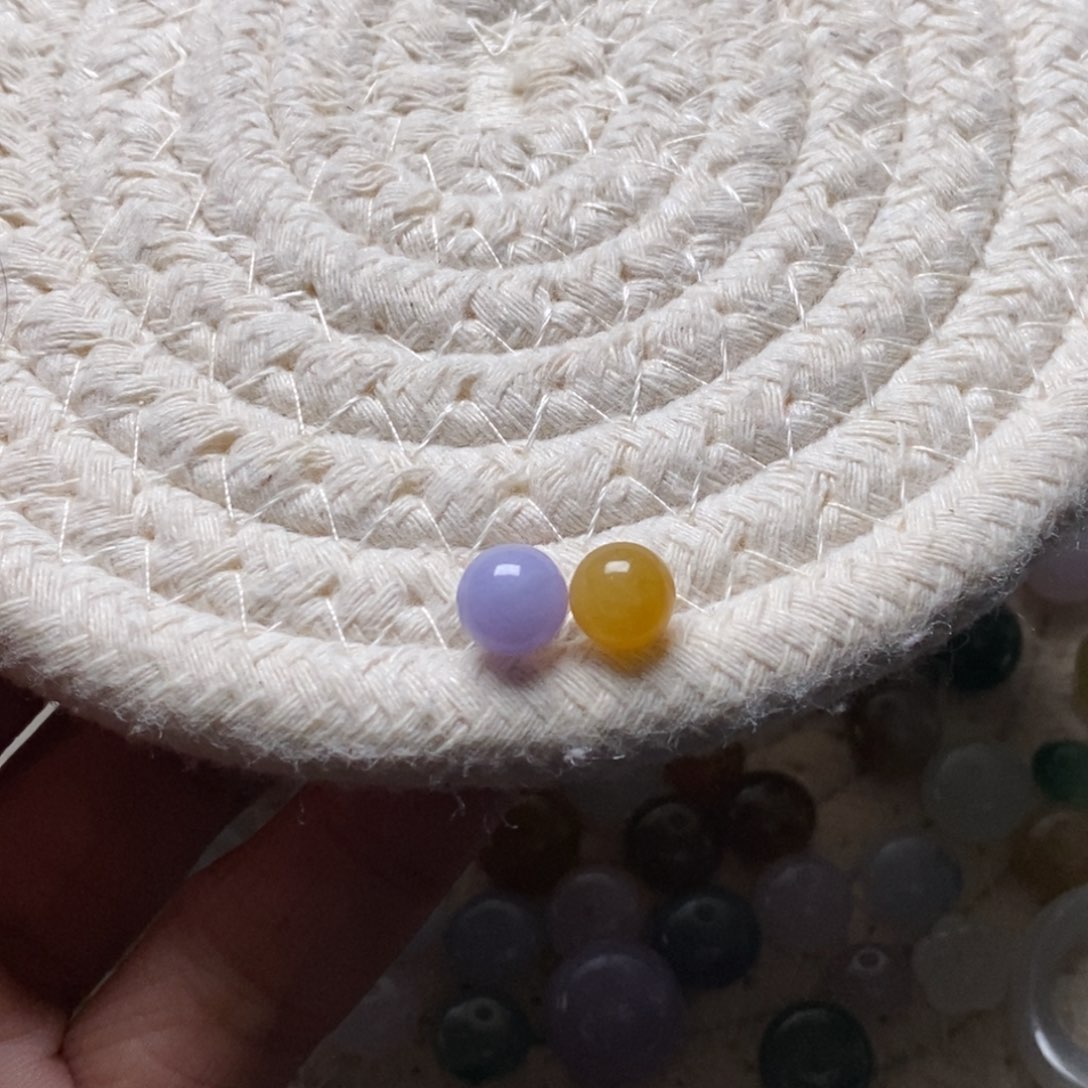 翡翠散珠长*天气翡翠A货散珠