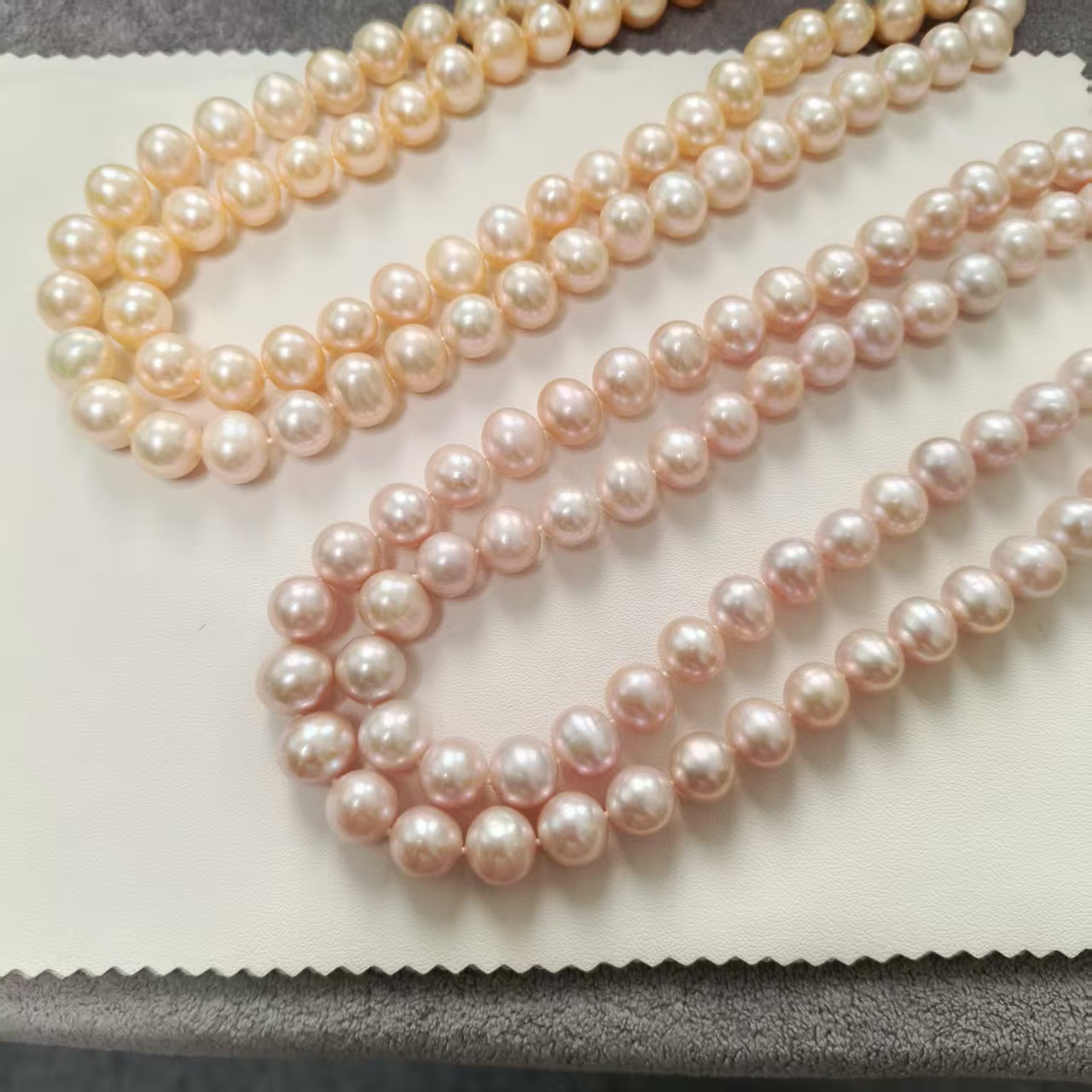 【乔森-甄香】怪色“鹅蛋奶奶”淡水无核珍珠项链10-12mm（多样性发一）