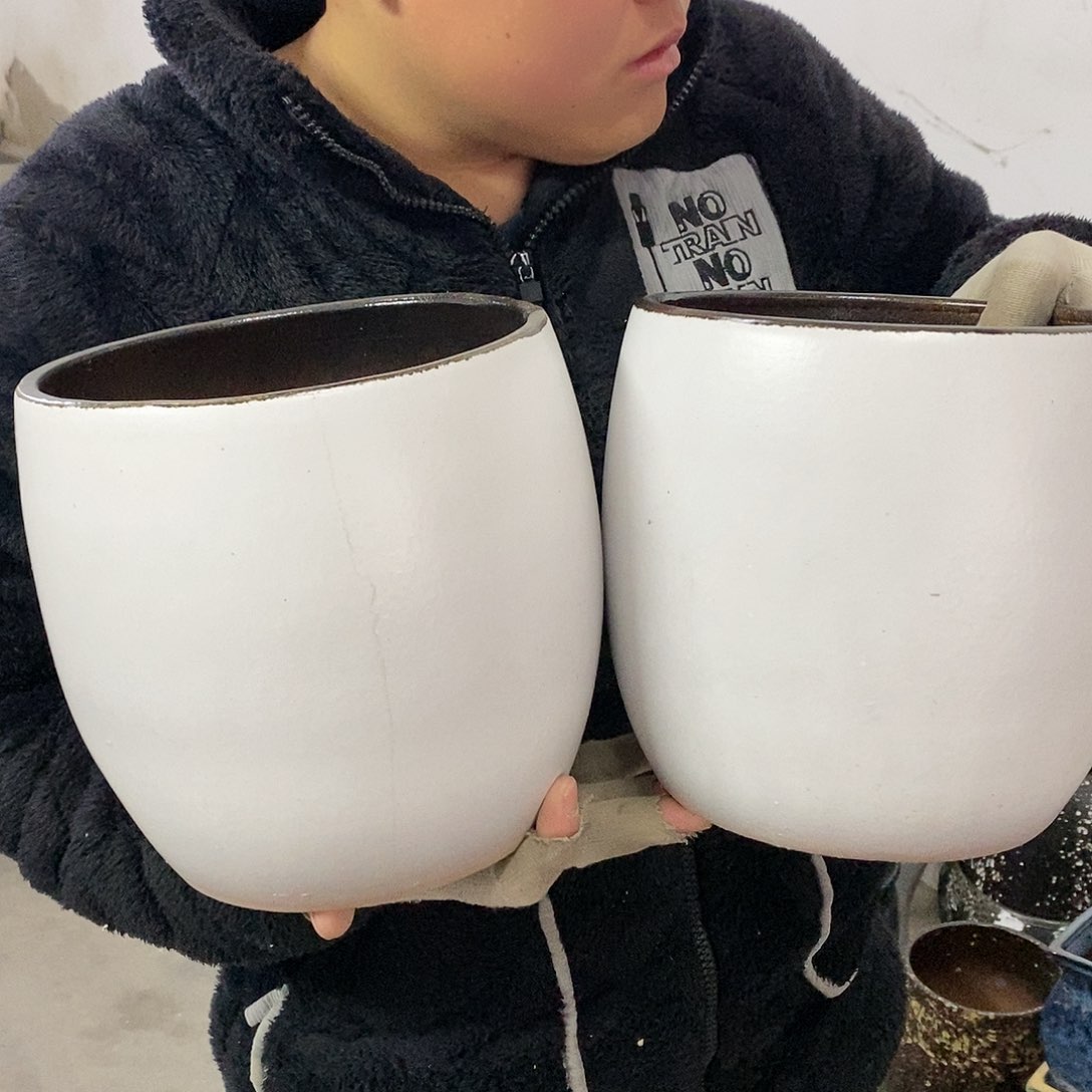 紫砂花盆正品口19高19