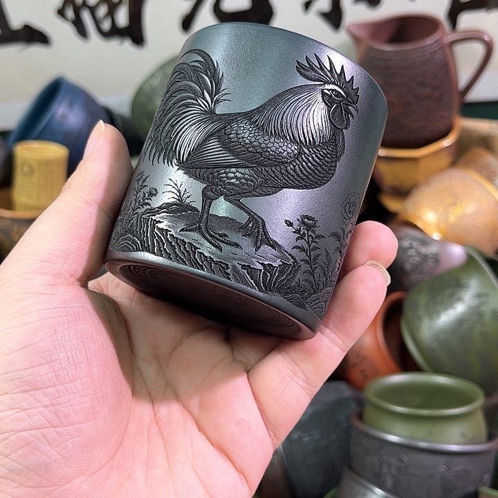 茶杯紫砂全手工紫砂主人杯