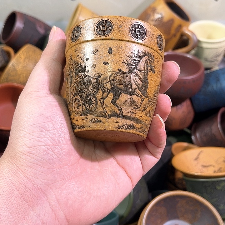 茶杯紫砂全手工紫砂主人杯