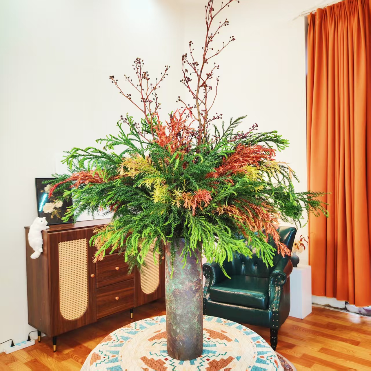 花＋花瓶 【夏日繁花】设计师定制款-夏季家居软装布景花材组合绿植