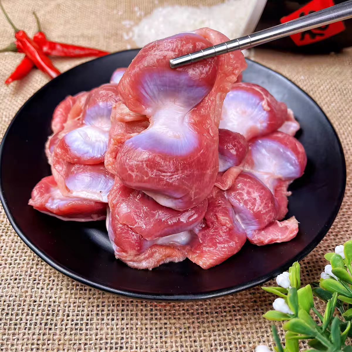 农家散养鸡现宰现杀新鲜鸡胗