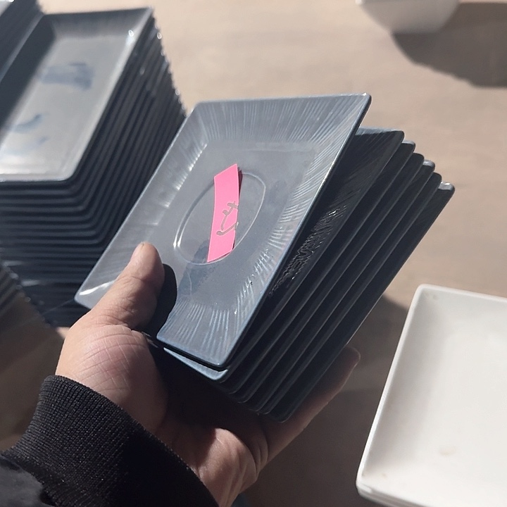 瓷7 个   6 英寸 正方形平盘