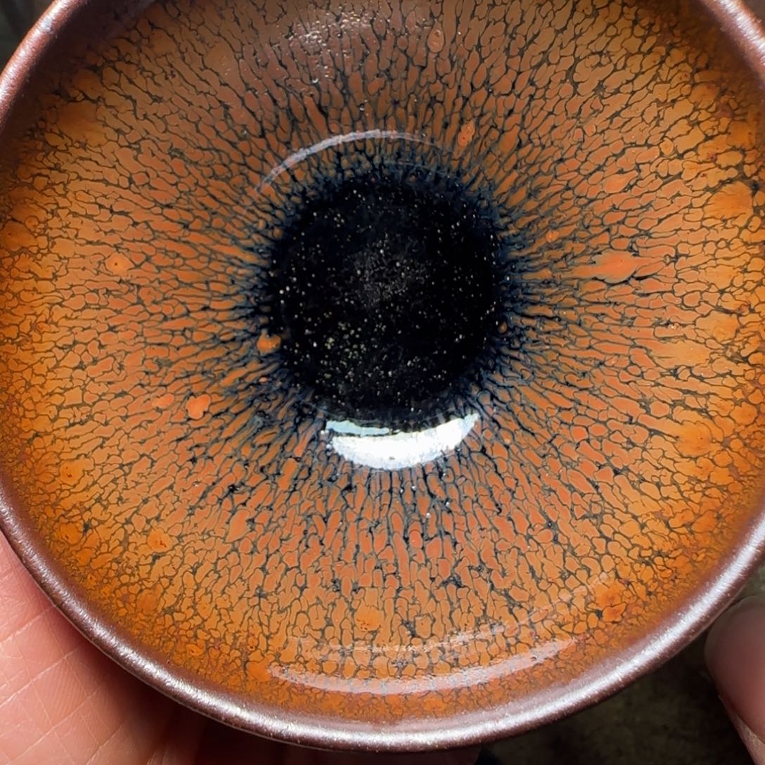 柴烧建盏茶盏茶杯952