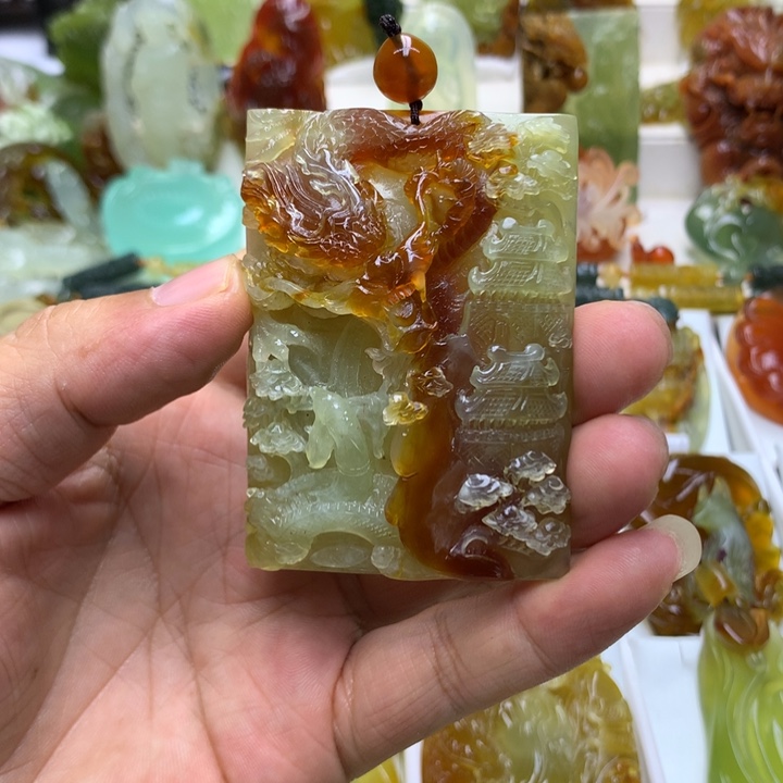蛇纹石玉未镶嵌珠宝半成品仅***温