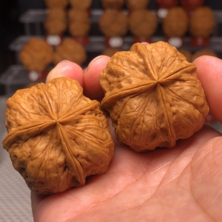 把件文玩核桃11战斧四棱