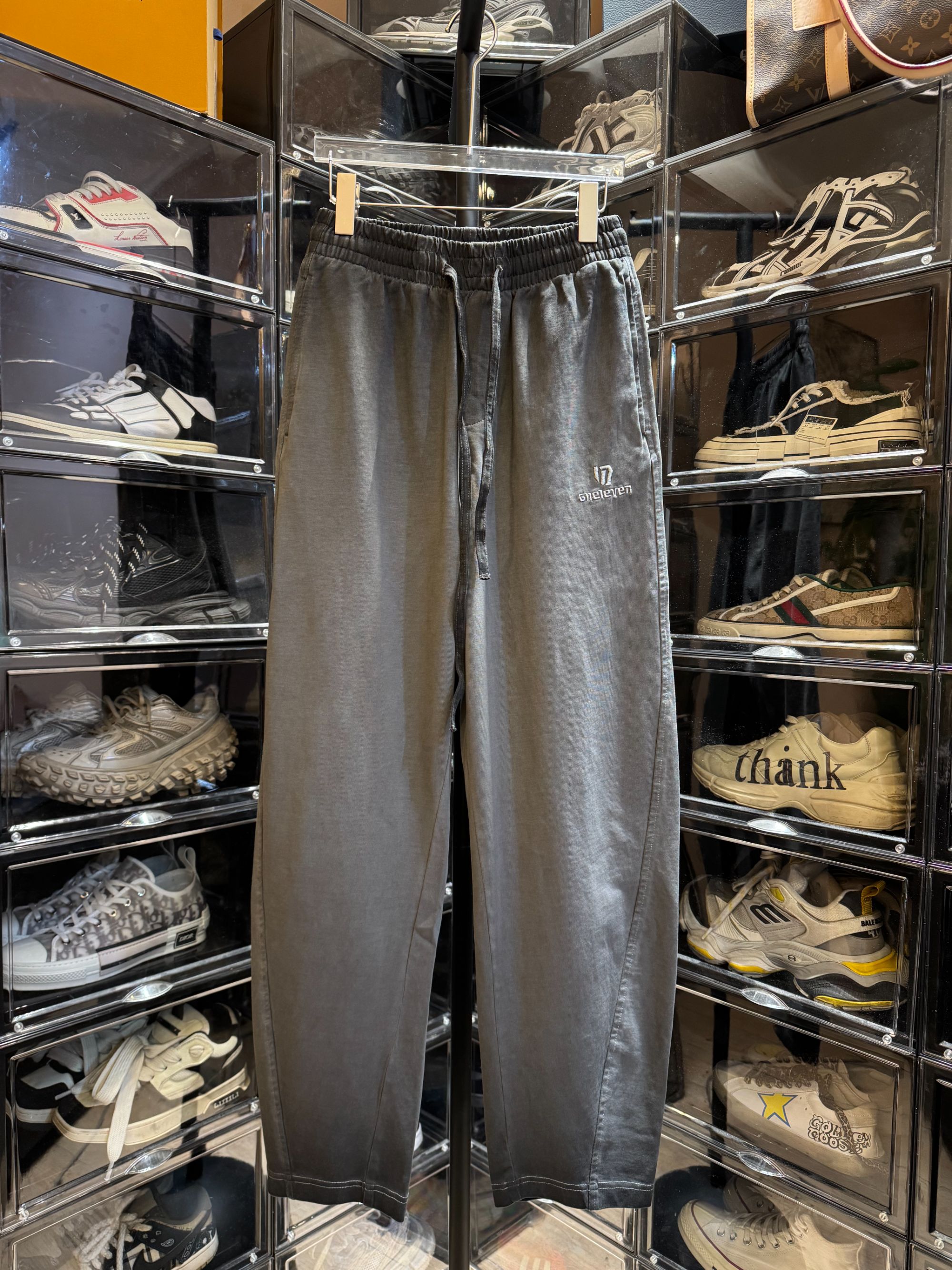 12331早春新款水洗弯刀休闲裤