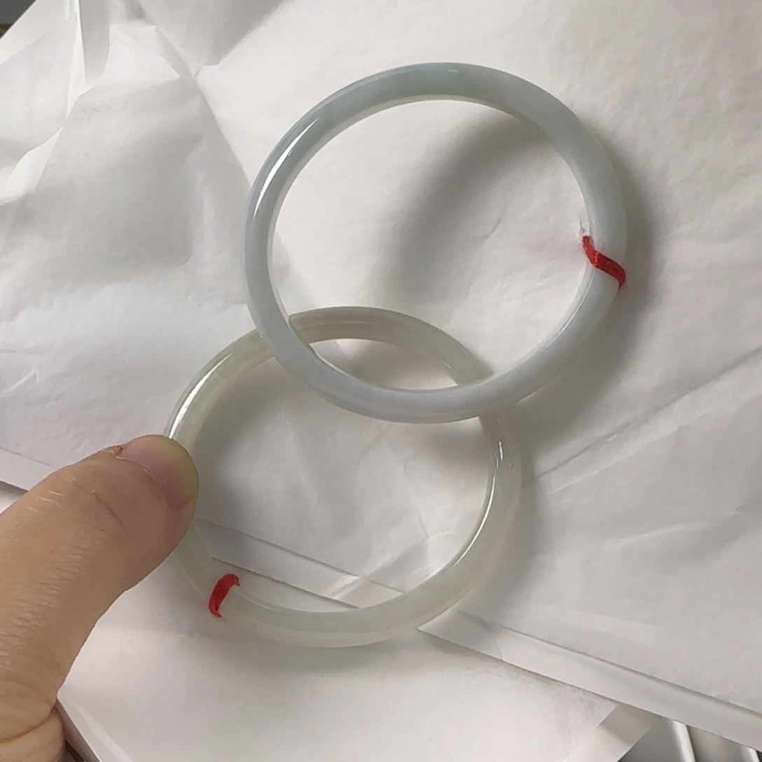 翡翠手镯未镶嵌C****a一搭一完美童镯