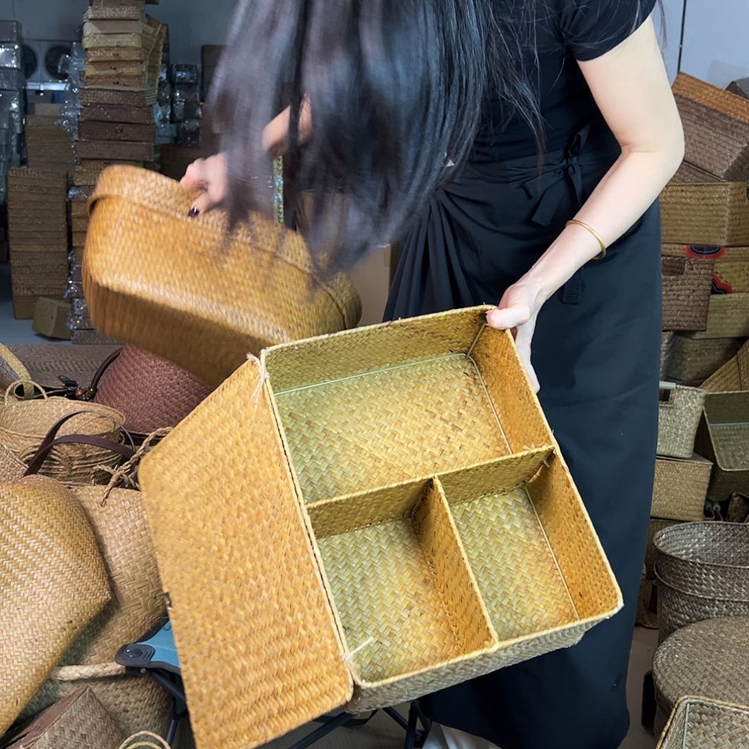 草编包/草编收纳盒微瑕疵