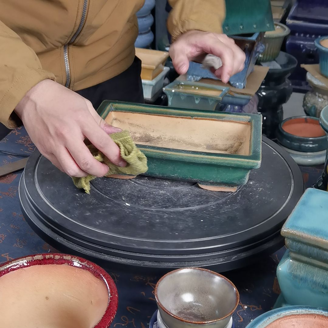 4内口21.5*12深4石湾花盆默认微瑕