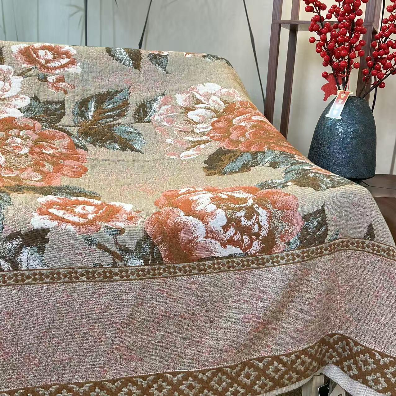 【DADONG·秋堂织锦】200*230麻床盖轻奢多功能可机洗