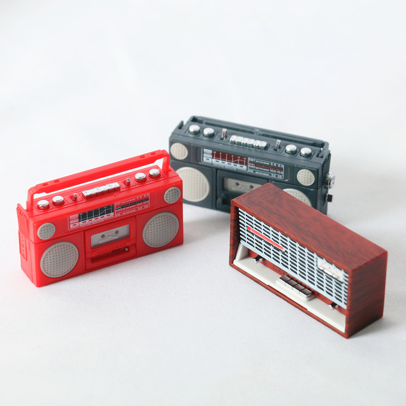 Dollhouse娃娃屋复古古典收音机8分6分ob11老款收音机