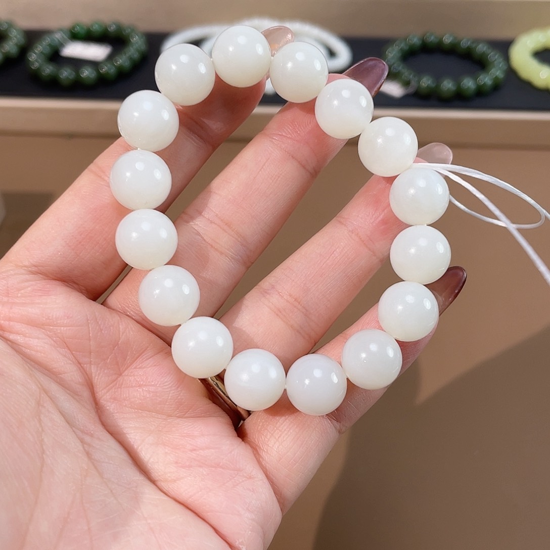 和田玉手链未镶嵌12