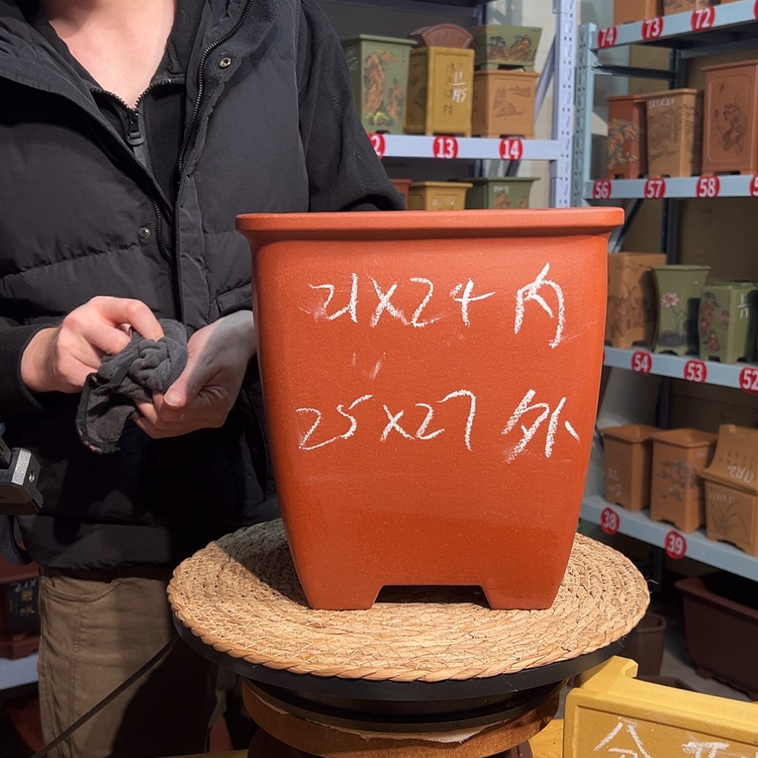 天心紫砂手工花盆