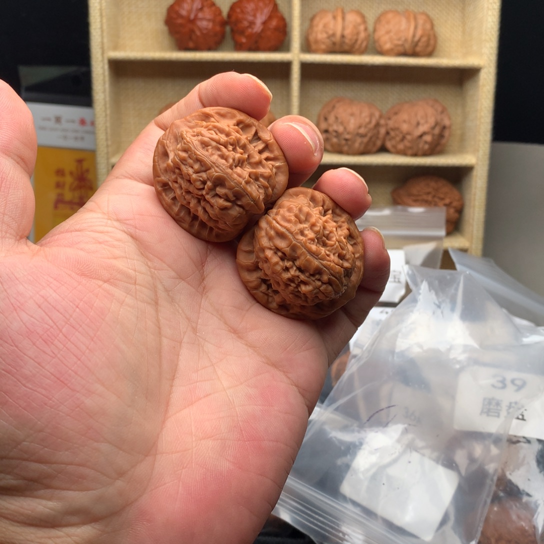 把件文玩核桃38尺全品无修望月