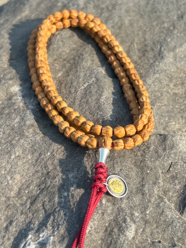 热振百香籽高密沉水脖挂玉化皮直筒顺三日红文玩