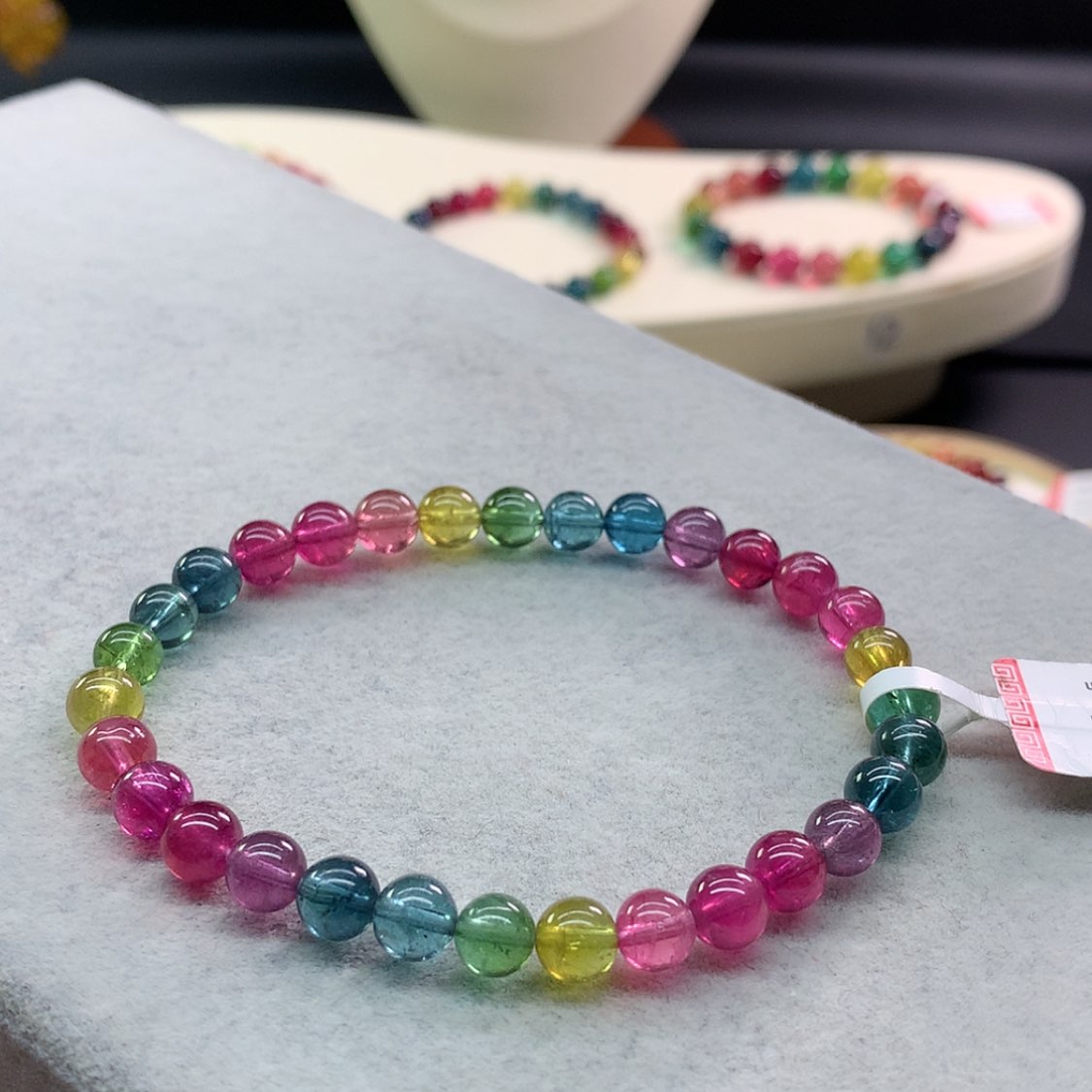 【闪购商品】碧玺手链未镶嵌碧玺荧光色标单圈6