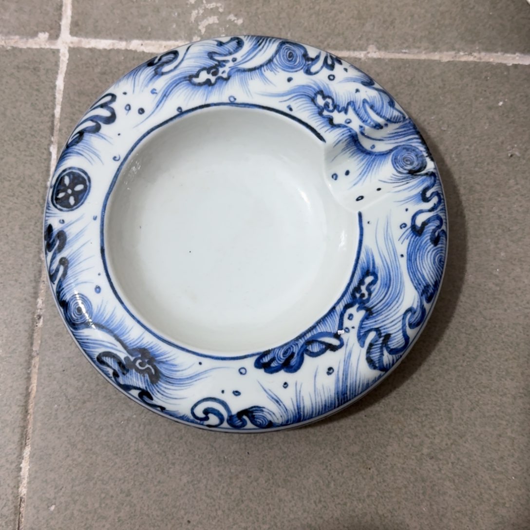 景德镇陶瓷手绘雪茄缸微瑕