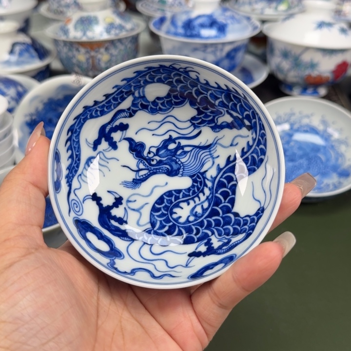 景德镇纯手工手绘茶器蒙蒙