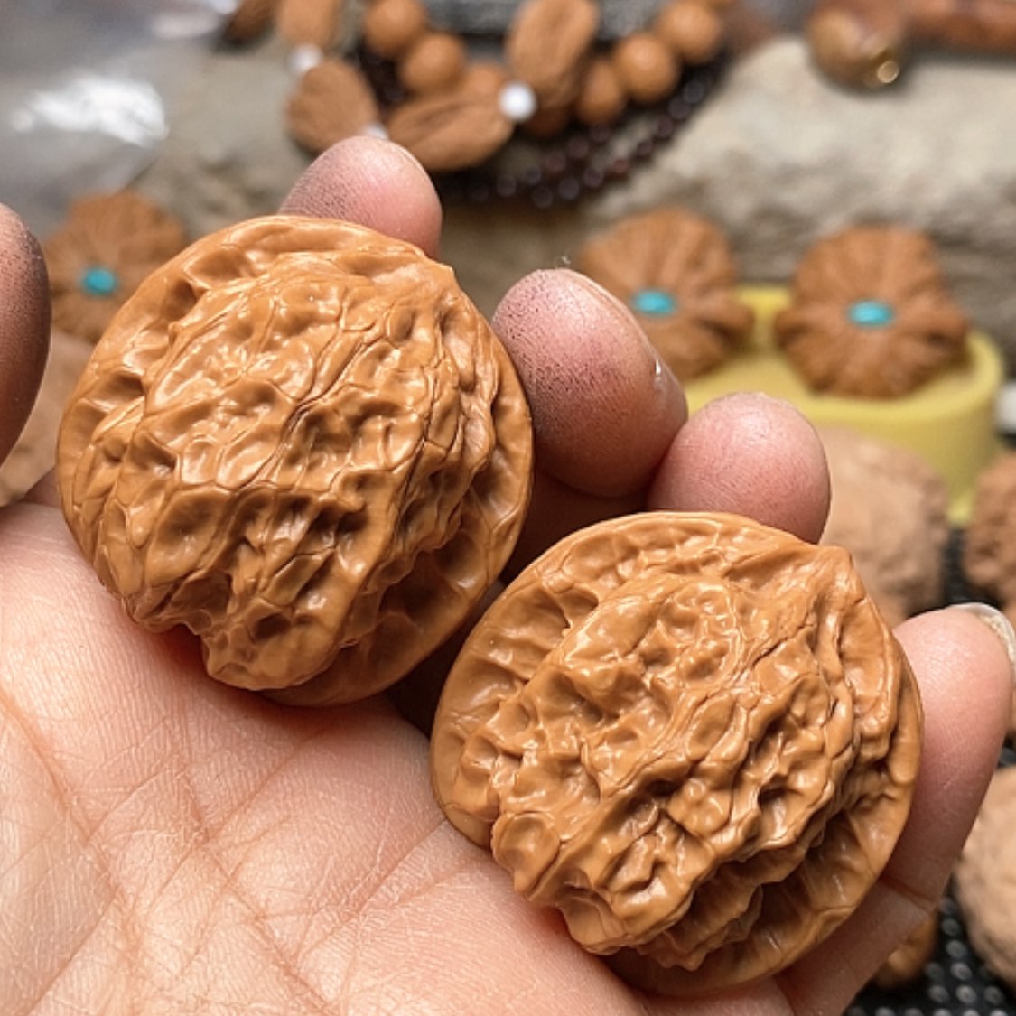【闪购商品】文玩核桃把件野生磐石36