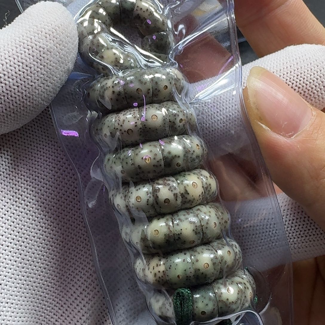 星月菩提手串星月菩提9mm石玉料大肠