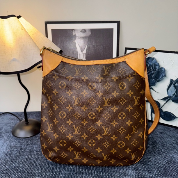 95新 LouisVuitton/路易威登 【冰】老花斜挎包