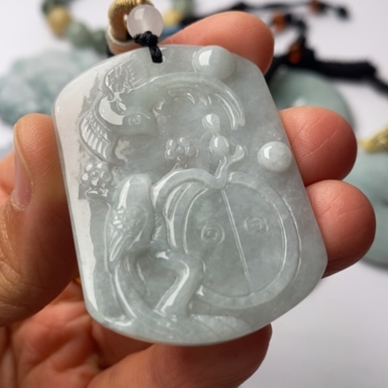 翡翠未镶嵌挂件翡翠