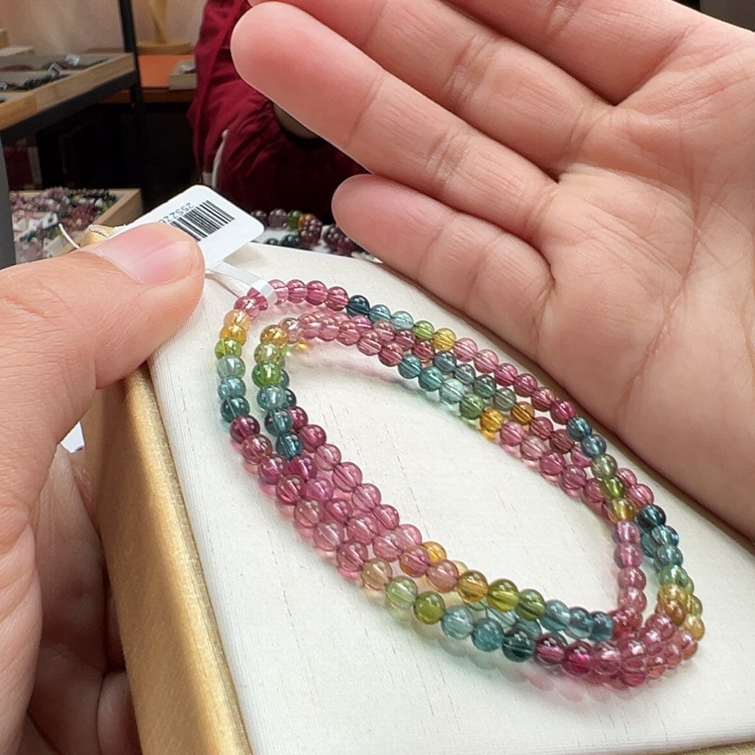 碧玺手串未镶嵌3.9mmmmmmmmmm