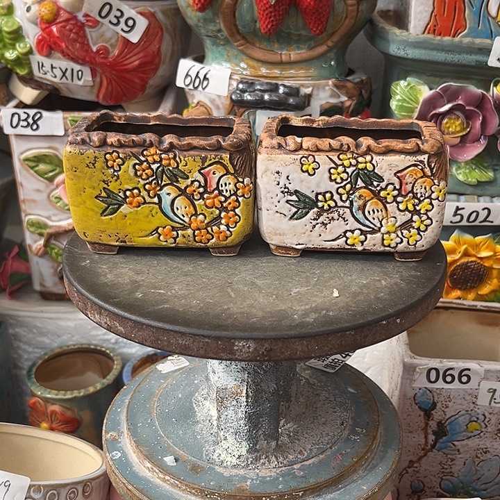 粗陶材质多肉花盆