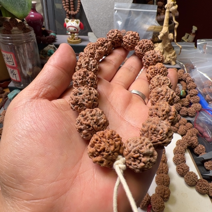 金刚菩提手串20水晶玉华皮蜂窝