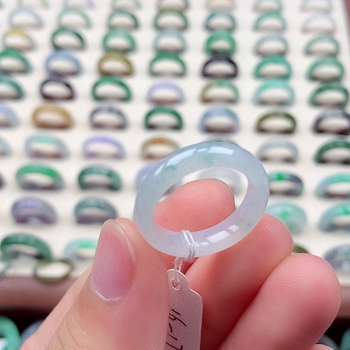 翡翠戒指未镶嵌16-17号