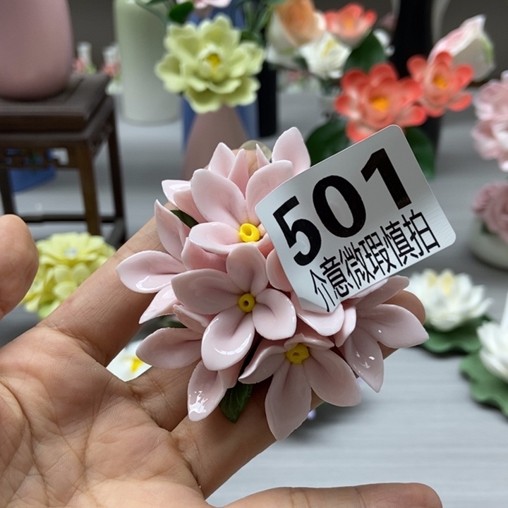 陶瓷手工制作陶瓷花