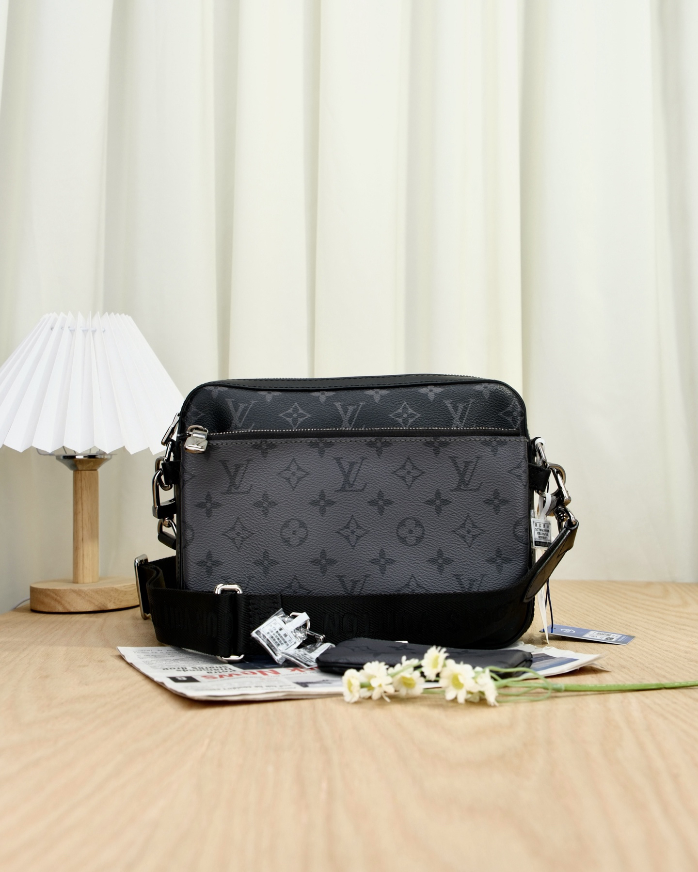 99新 LV (7016)LOUIS VUITTON Trio 经典老花满印三合一斜挎包