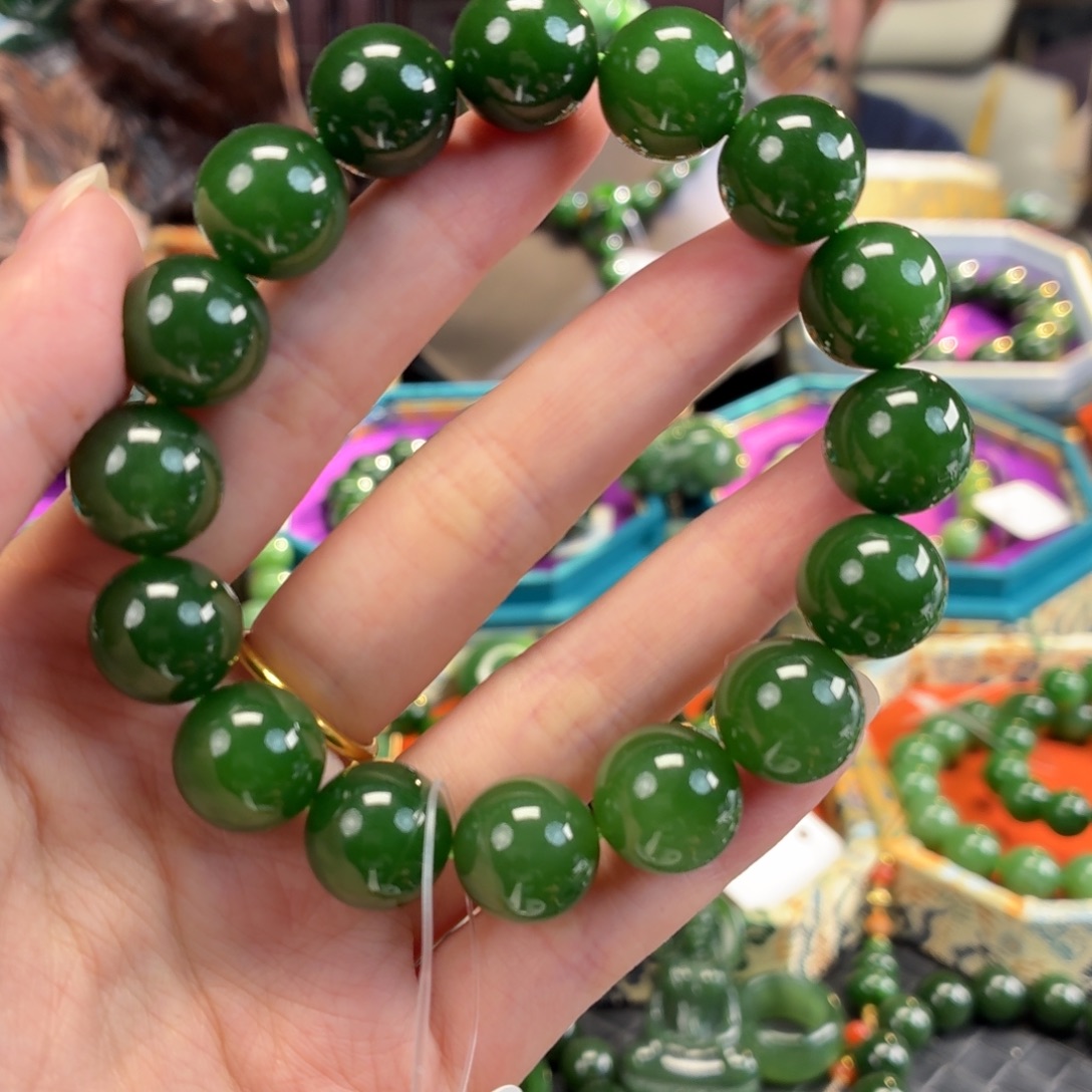 和田玉（碧玉）未镶嵌手串