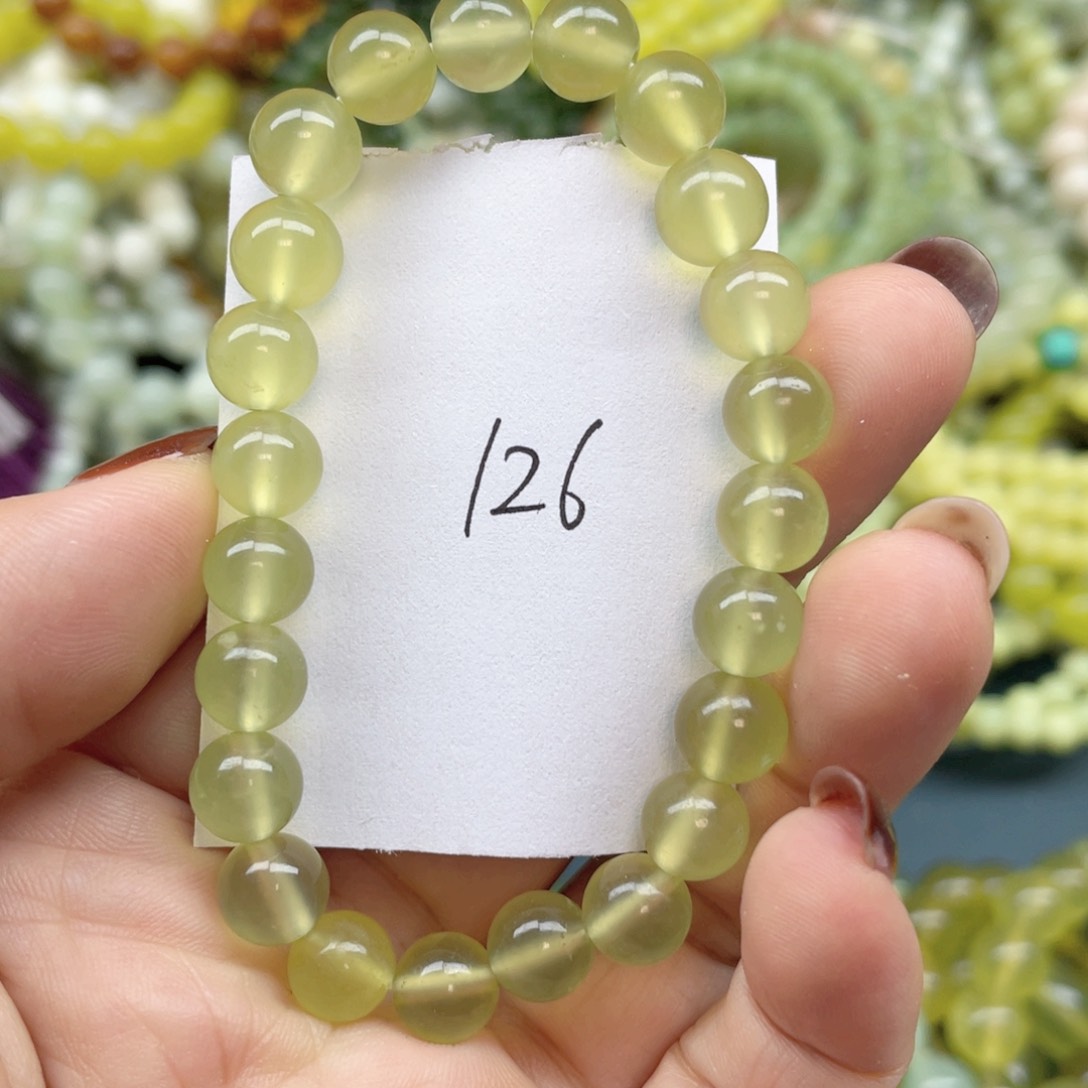 未镶嵌蛇纹石玉手链