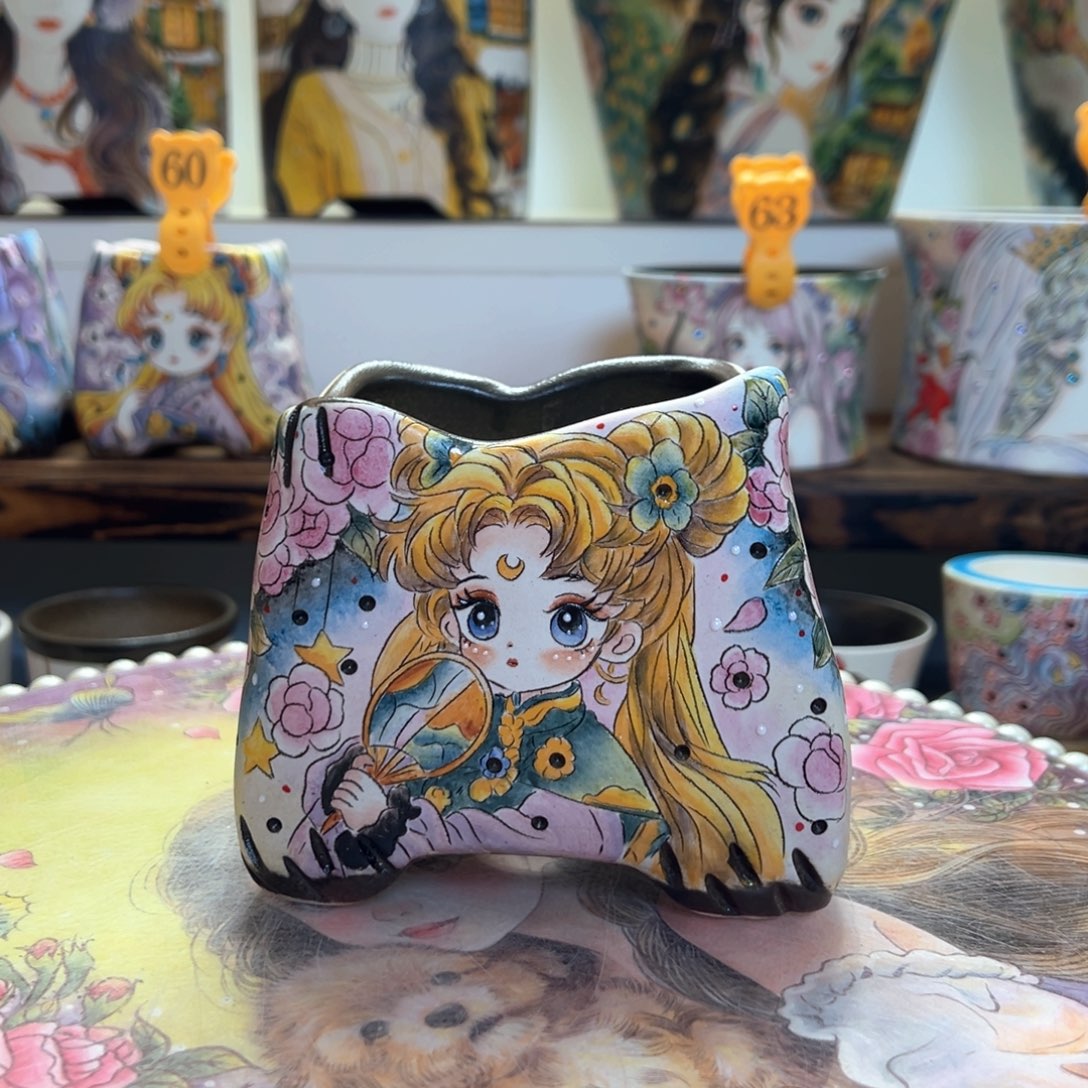 薄雾的精工美女异形盆