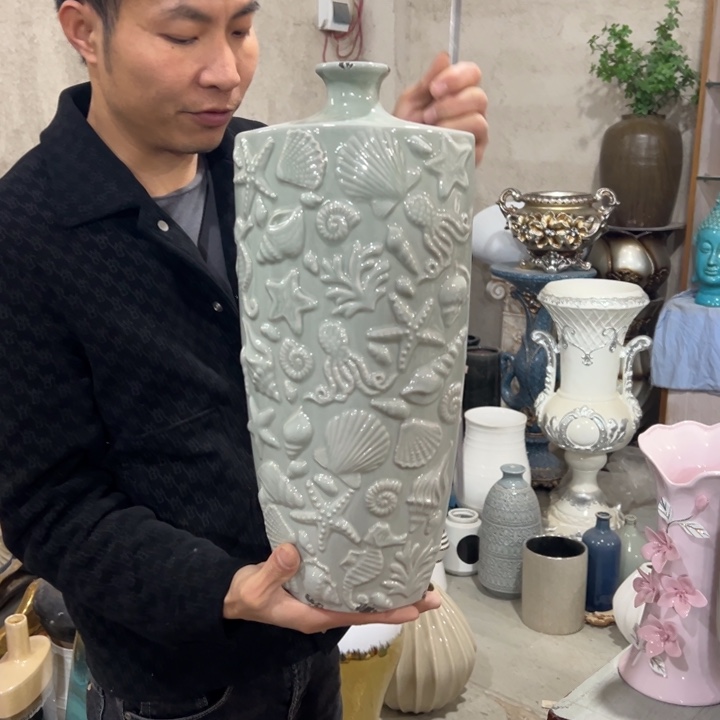 摆件高度45厘米口径4厘米微瑕捡漏