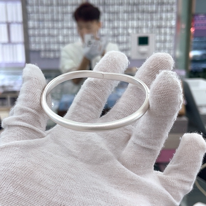 足银足银手镯足银