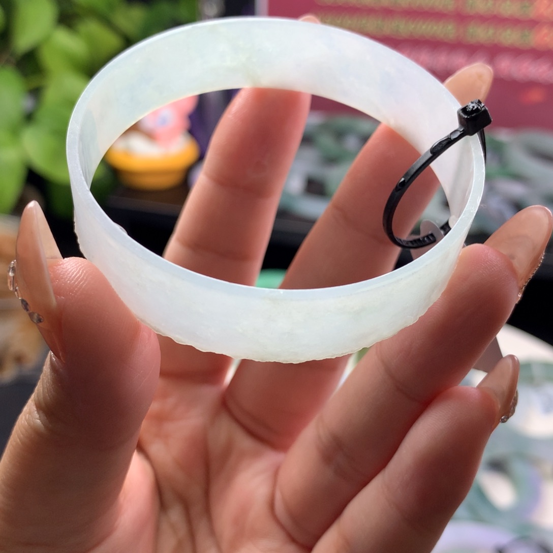 定制翡翠叮当镯未镶嵌53/54+