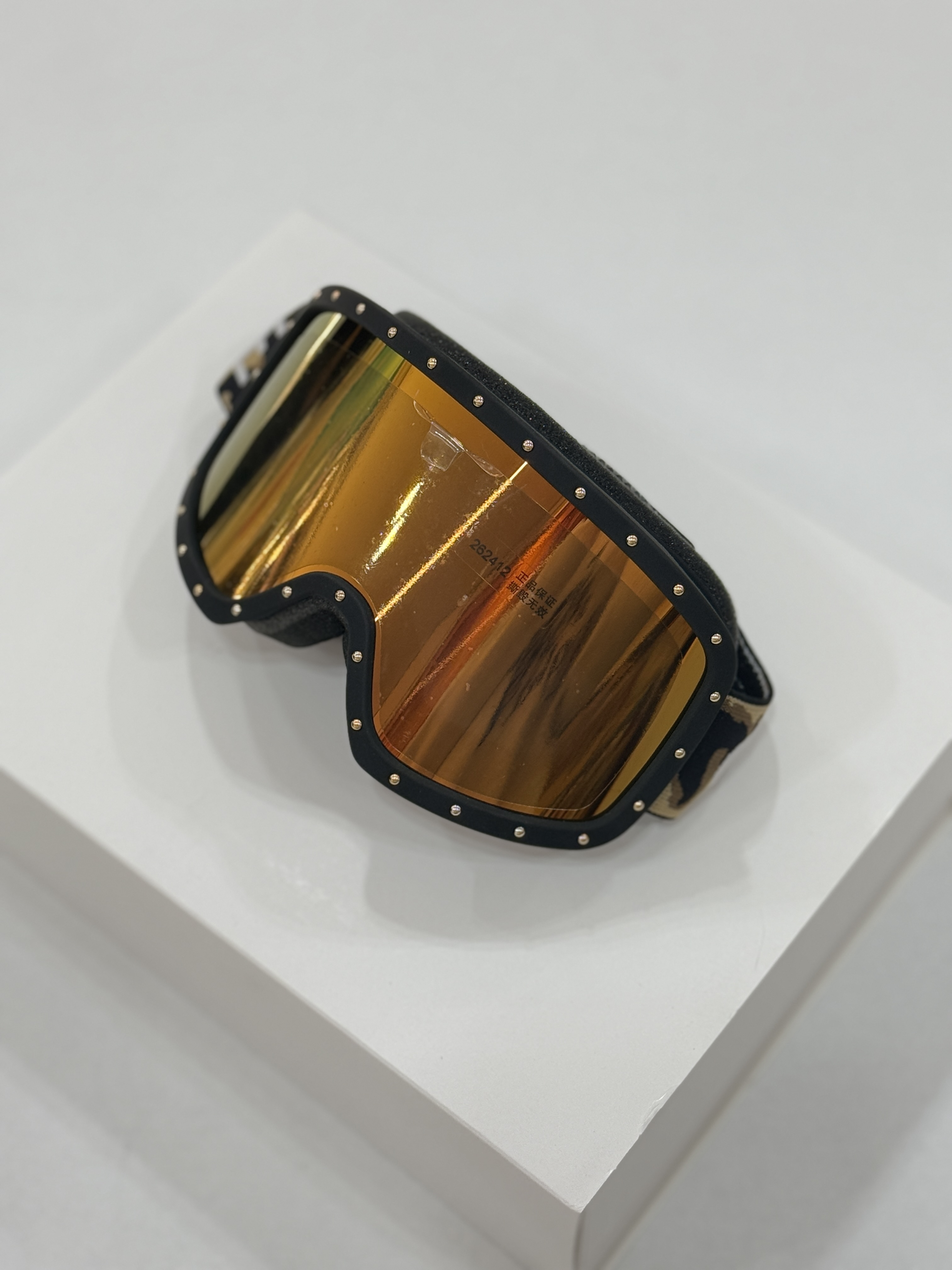 95新 Celine/思琳 夏七中古/celine豹纹滑雪镜/眼镜