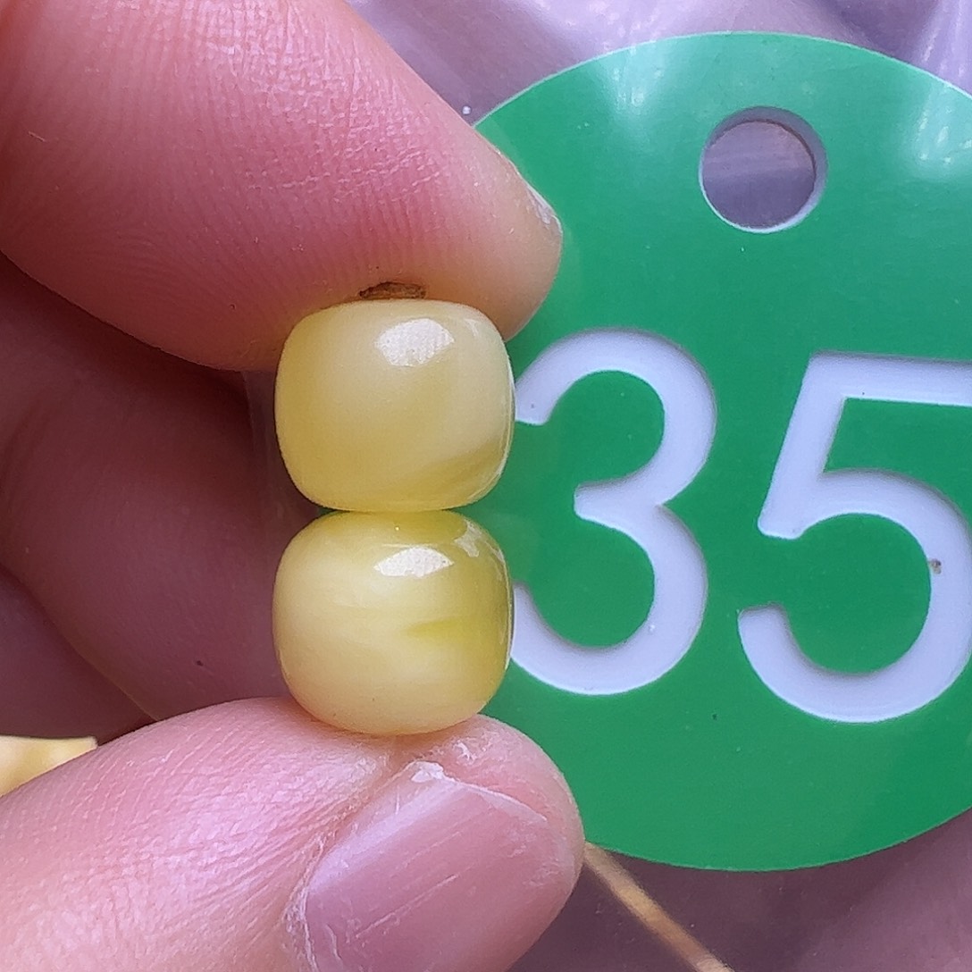 蜜蜡未镶嵌珠宝奇石8.3mm花粉