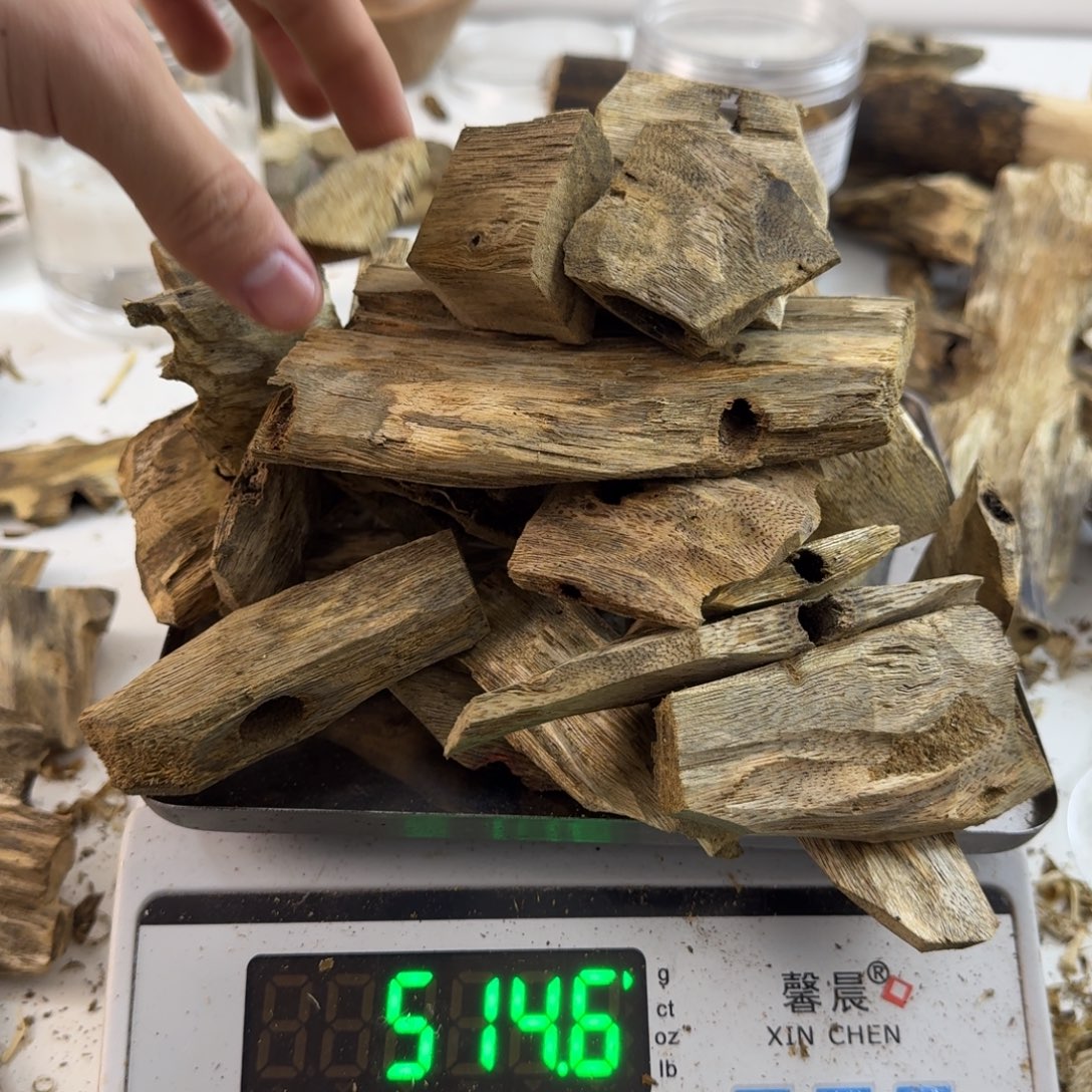 沉香碎屑沉香绿绮楠沉香519克