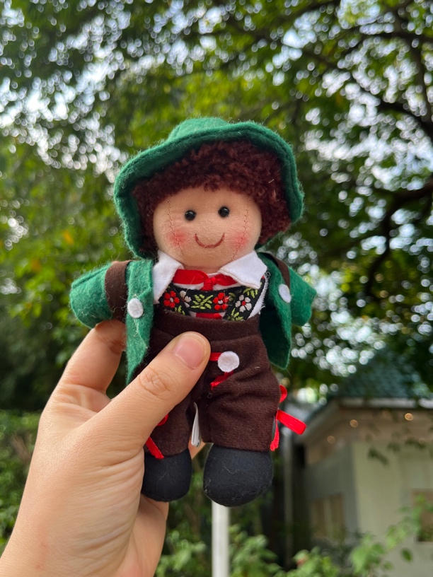 中古北欧余单情侣布艺娃娃装饰品(只有娃娃)