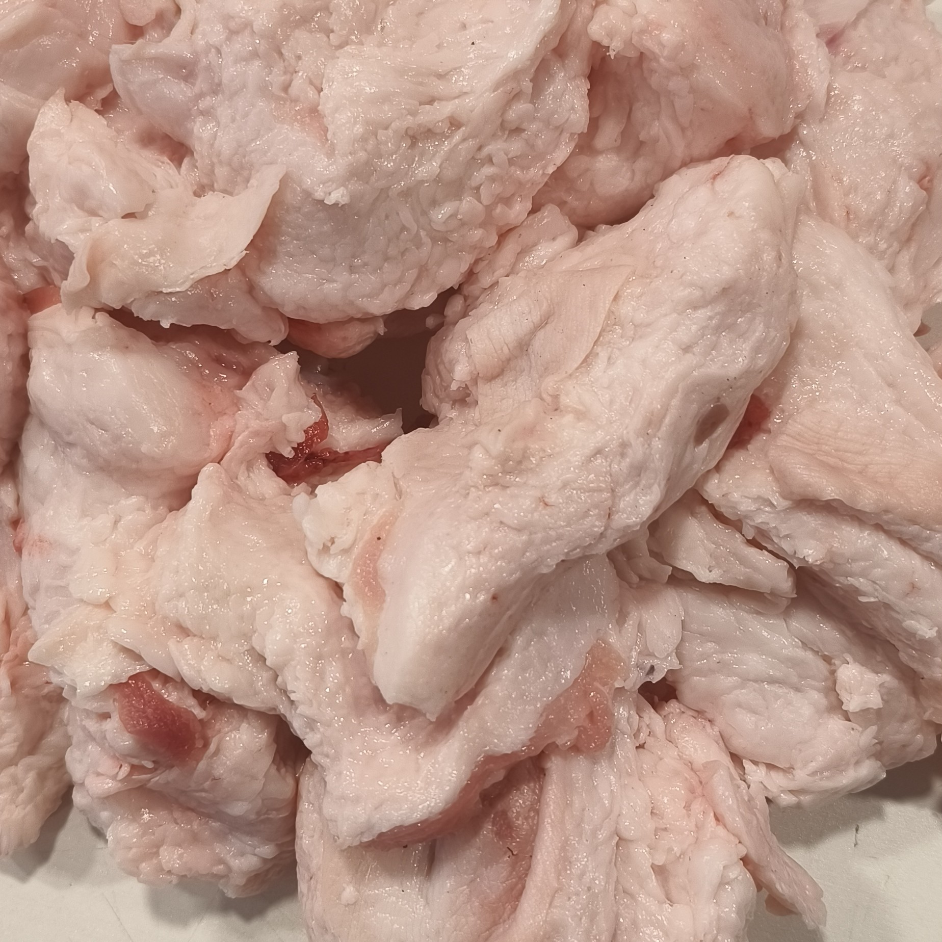 鲜生猪肉碎软膘适合熬猪油急冻后发货