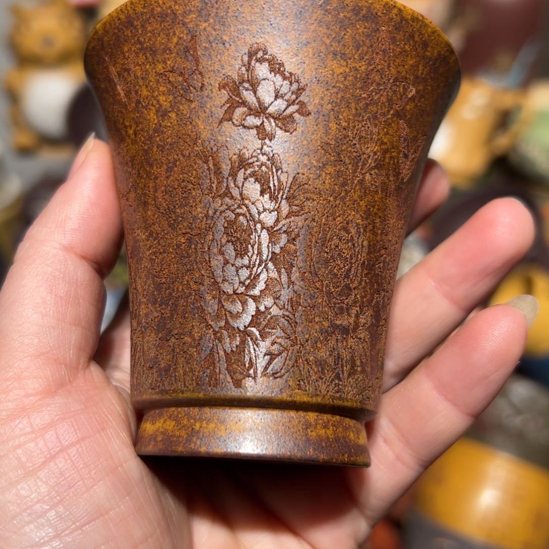 紫砂茶杯宜兴紫砂主人杯