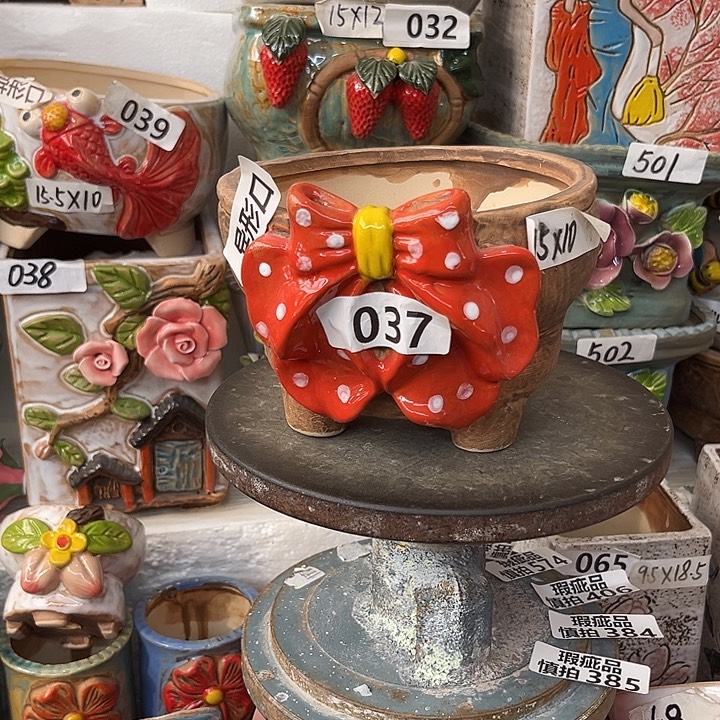 粗陶材质多肉花盆