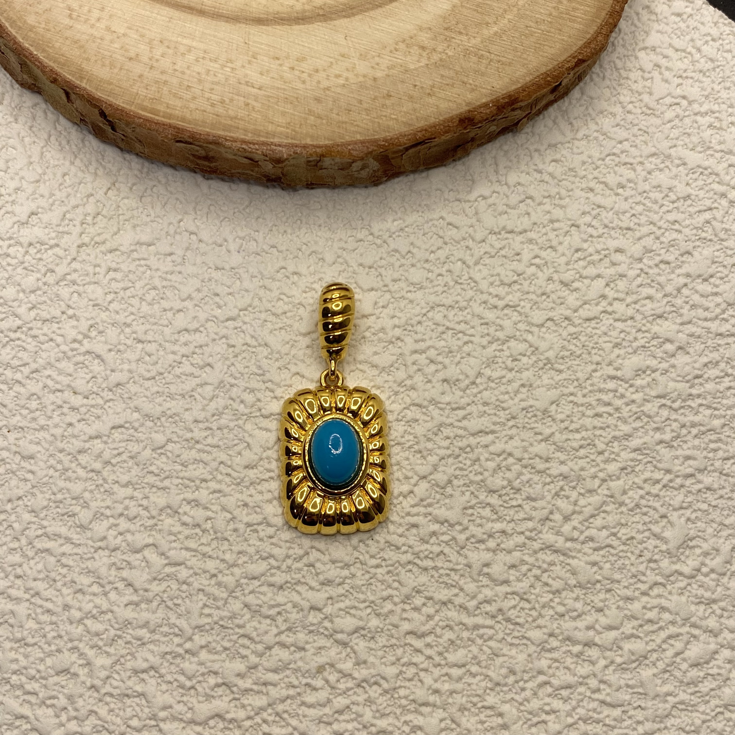 【金喜圆】 足金999 天然美松吊坠 /带证书钢印